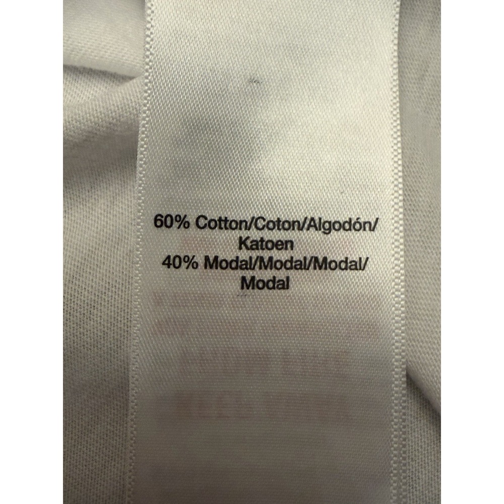 DKNY Sport Women's XL White Logo Crew Neck Sleeveless Knit Cotton Modal Tank - Picture 5 of 7